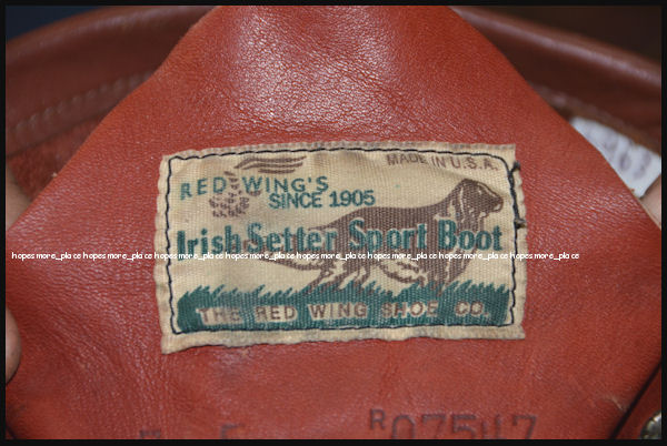 レッドウィング アイリッシュセッターのタグの変遷 （875、8875